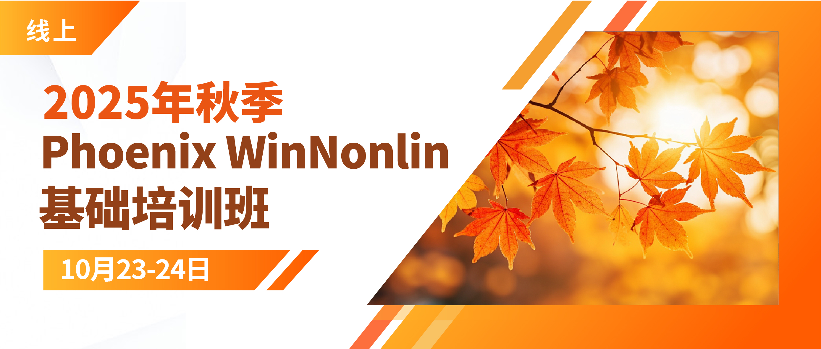线上培训 | 2025年秋季Phoenix WinNonlin基础培训班